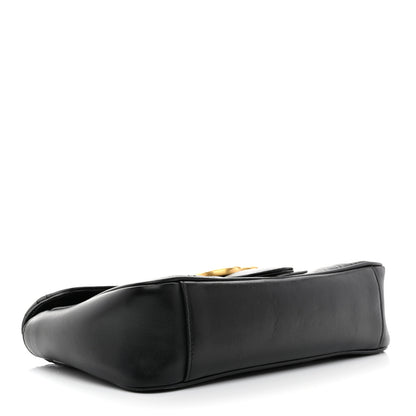 Gucci Calfskin Matelasse Small GG Marmont Shoulder Bag Black 4 of 10