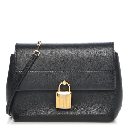 Tom Ford Calfskin Mini Leonica Padlock Satchel Bag Black 1 of 8