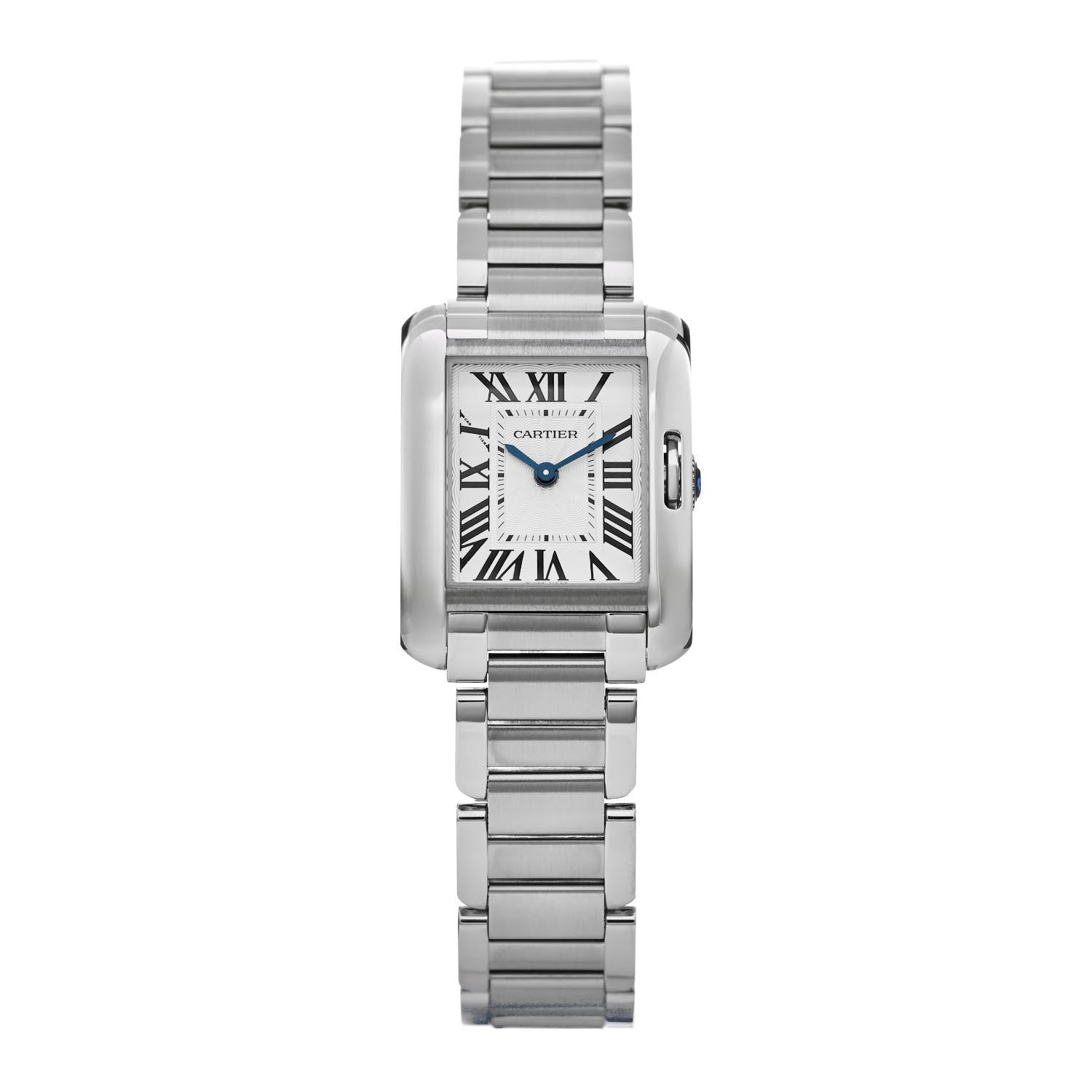 Cartier Stainless Steel 23mm Tank Anglaise Quartz Watch 1 of 5