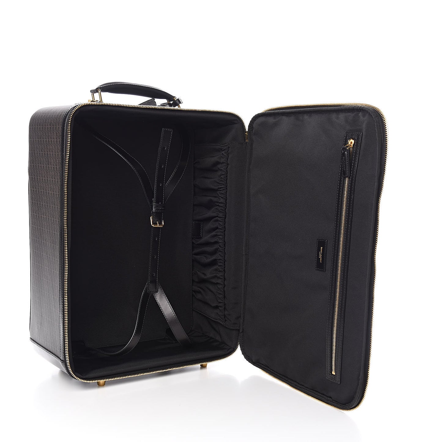 Toile Classic Monogram Travel Trolley Suitcase Black
