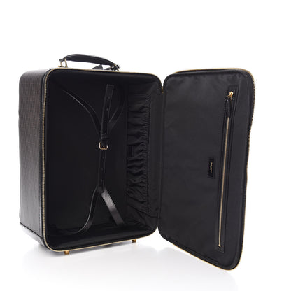 Saint Laurent Toile Classic Monogram Travel Trolley Suitcase Black 7 of 9