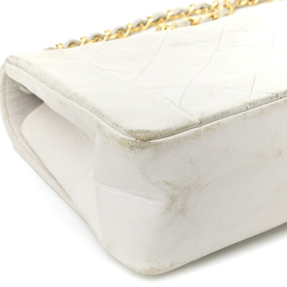 Chanel Lambskin Quilted Medium Single Flap White 20 of 23
