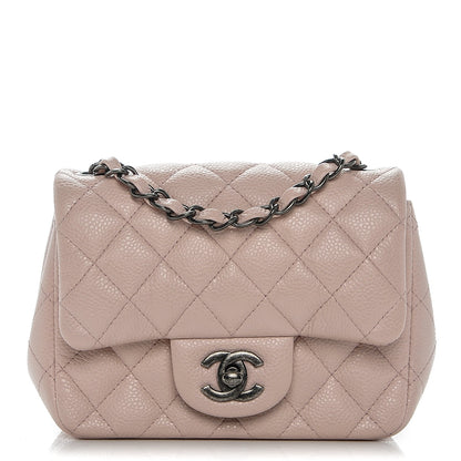 Chanel Caviar Quilted Mini Square Flap Pink 1 of 8
