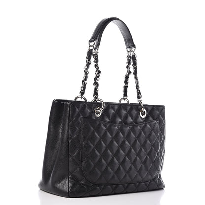 Chanel Caviar Quilted Grand Shopping Tote GST Black 3 of 9