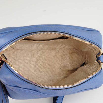 Gucci Pebbled Calfskin Small Soho Disco Bag Periwinkle 6 of 8