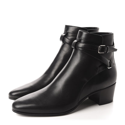 Saint Laurent Smooth Jodhpur Calfskin Blake Ankle Boots 40.5 Black 3 of 10