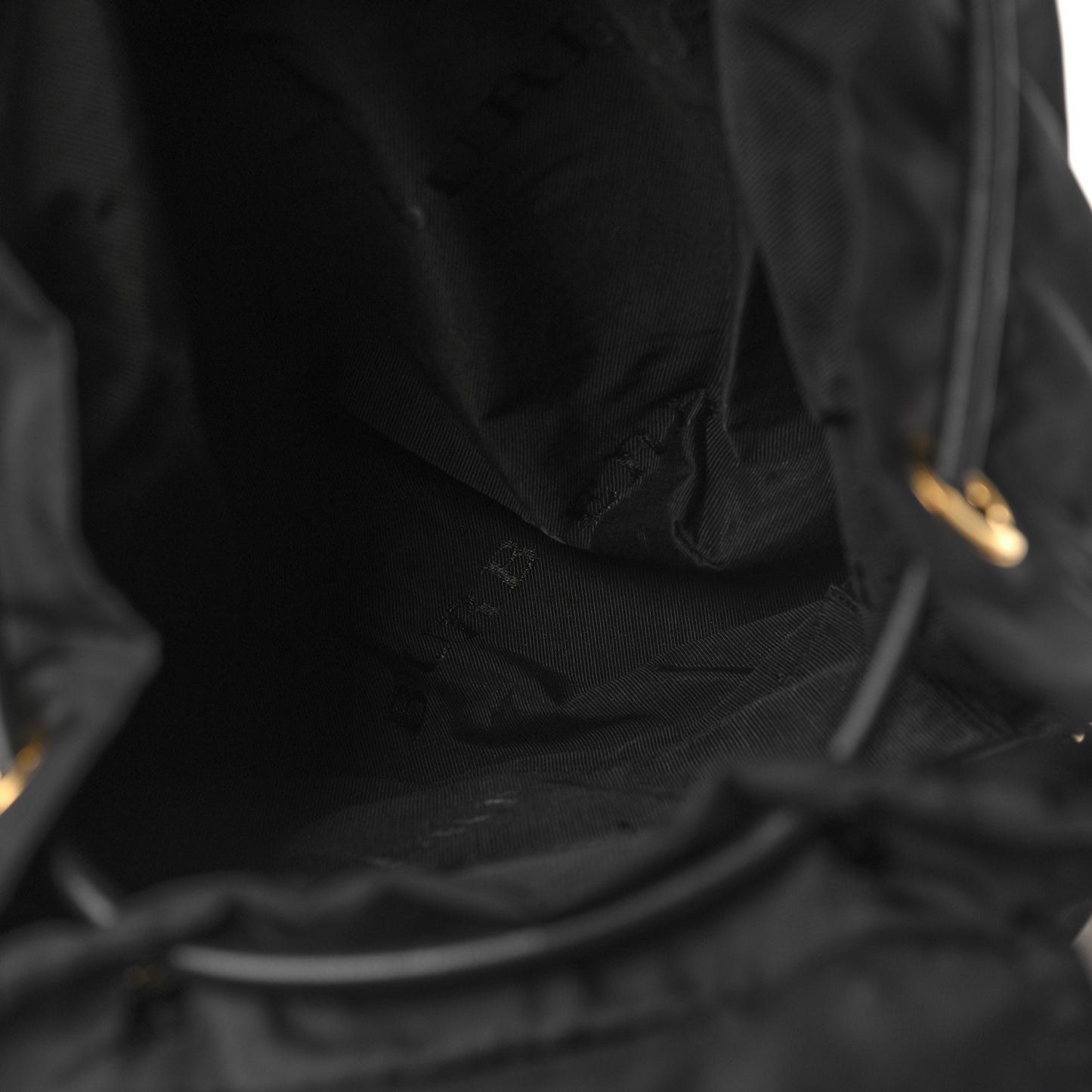 Nylon Medium Rucksack Backpack Black