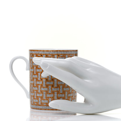 Hermes Porcelain Mosaique au 24 Mug Gold 2 of 5