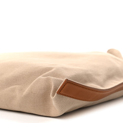 Saint Laurent Canvas Calfskin Flat Hobo Desert Dust Brick 10 of 10
