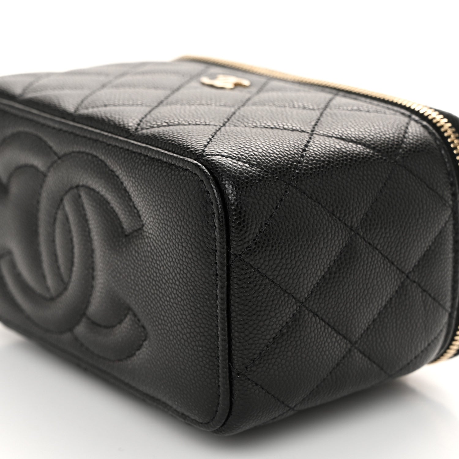Chanel Caviar Quilted Small Vanity Case With Chain Black 10 of 11