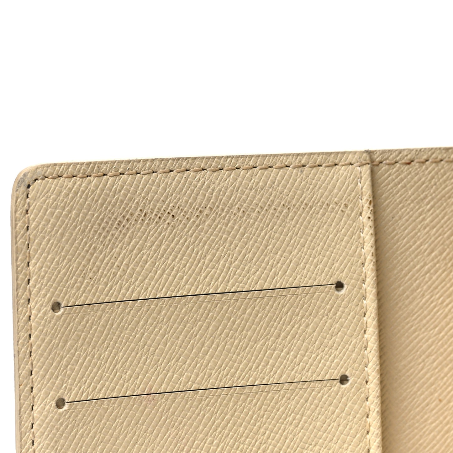 Damier Ebene Trunk Small Ring Agenda Cover White