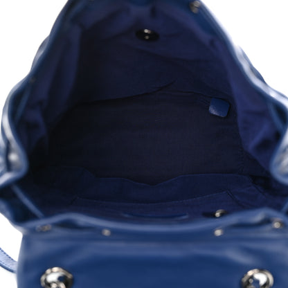 Chanel Lambskin Quilted Small Urban Spirit Backpack Blue 5 of 15