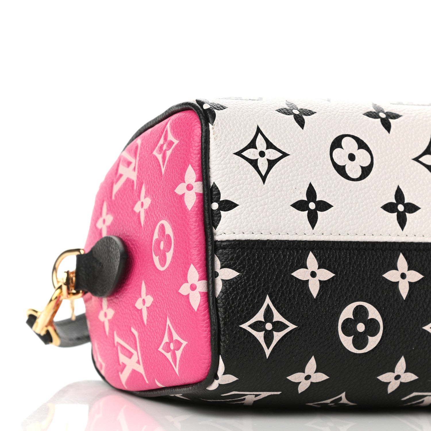 Louis Vuitton Empreinte Monogram Spring in the City Speedy Bandouliere 20 Black White Pink 7 of 8