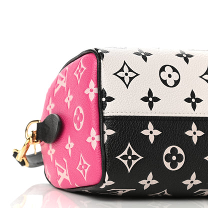 Louis Vuitton Empreinte Monogram Spring in the City Speedy Bandouliere 20 Black White Pink 7 of 8