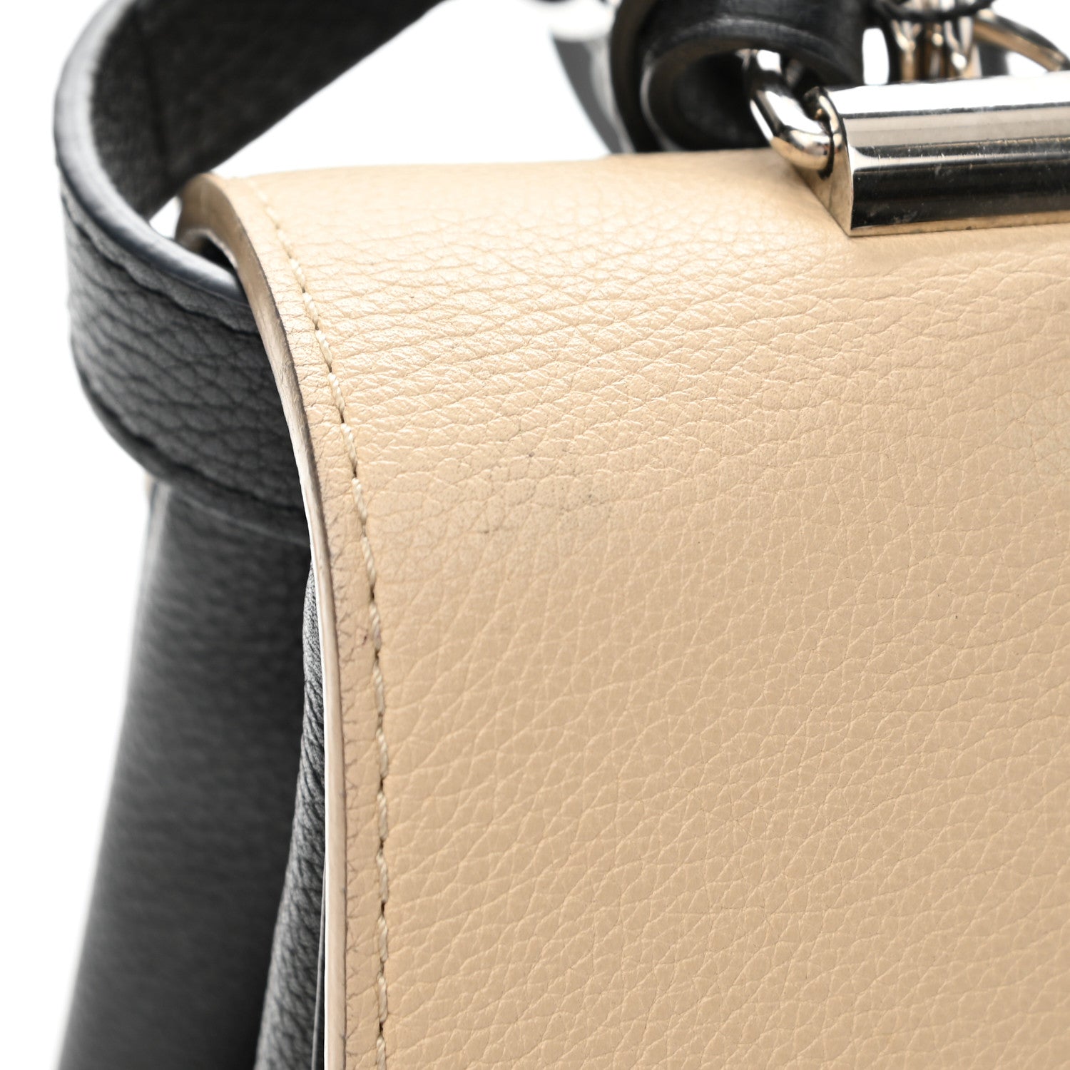 Louis Vuitton Soft Calfskin Lockme II Top Handle Vanille Black 12 of 16