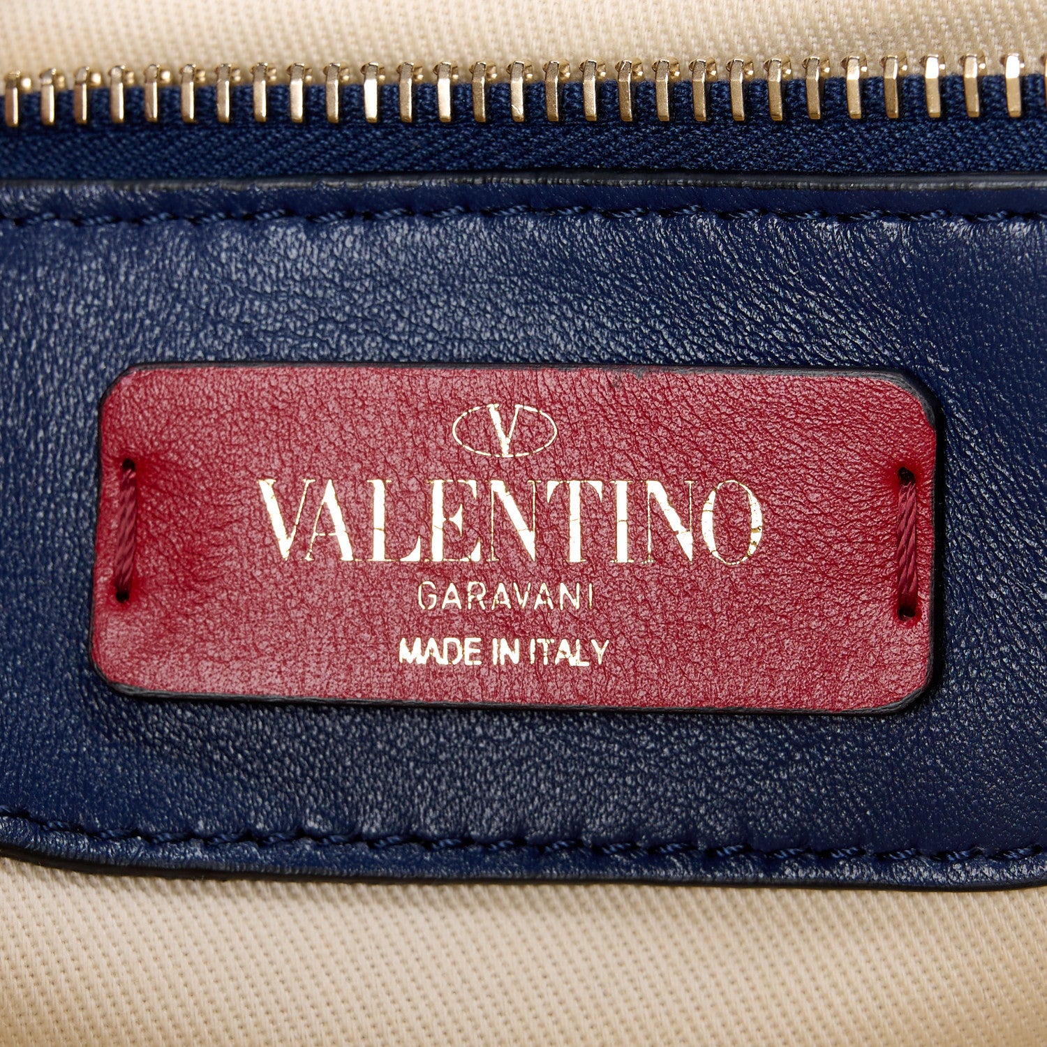 Valentino Garavani Nappa Medium Candystud Top Handle Bag Navy 7 of 11
