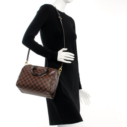 Louis Vuitton Damier Ebene Speedy Bandouliere 25 2 of 9