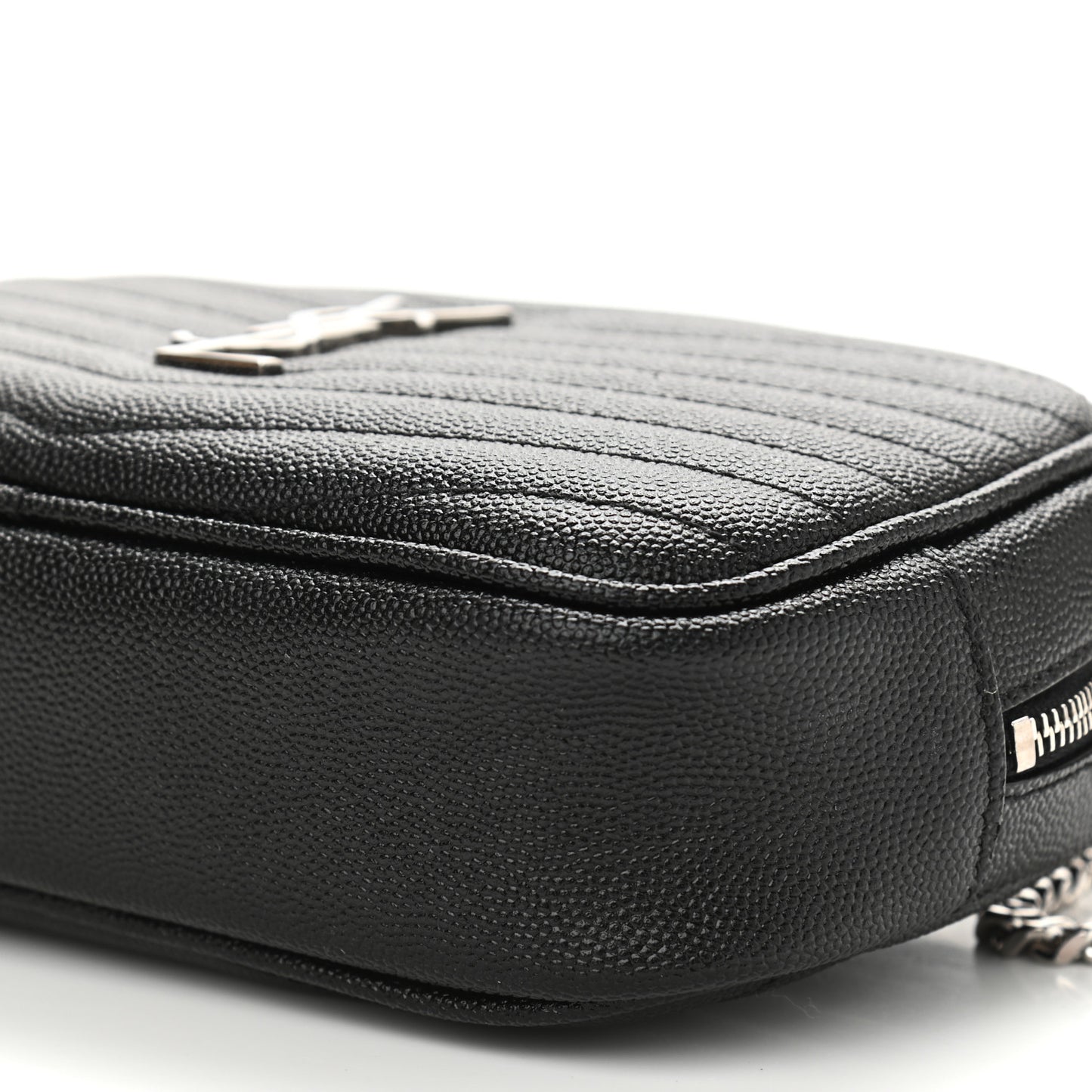 Grain De Poudre Matelasse Monogram Mini Lou Camera Bag Black