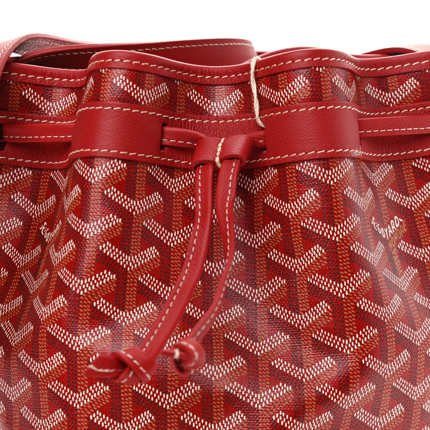 Goyard Goyardine Petit Flot Bucket Bag PM Red 7 of 9