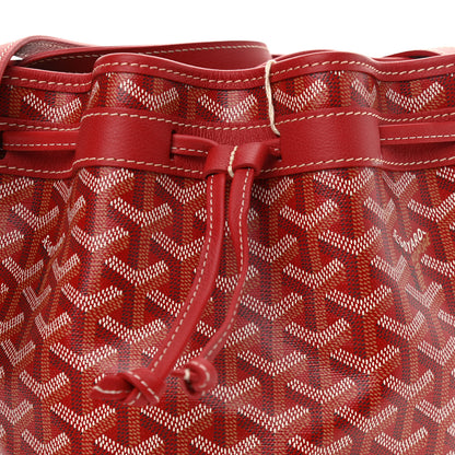Goyard Goyardine Petit Flot Bucket Bag PM Red 7 of 9