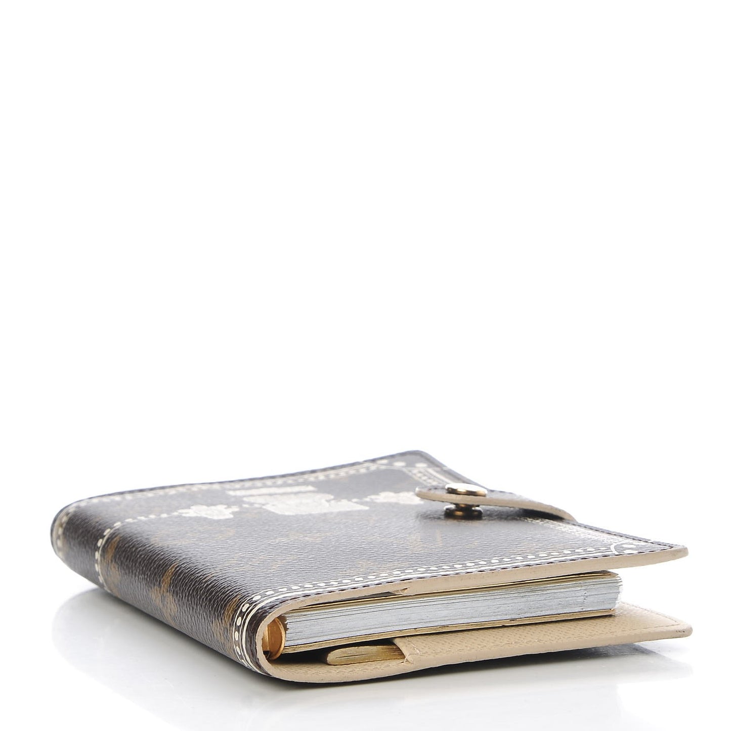 Monogram Trunk Small Ring Agenda Cover White