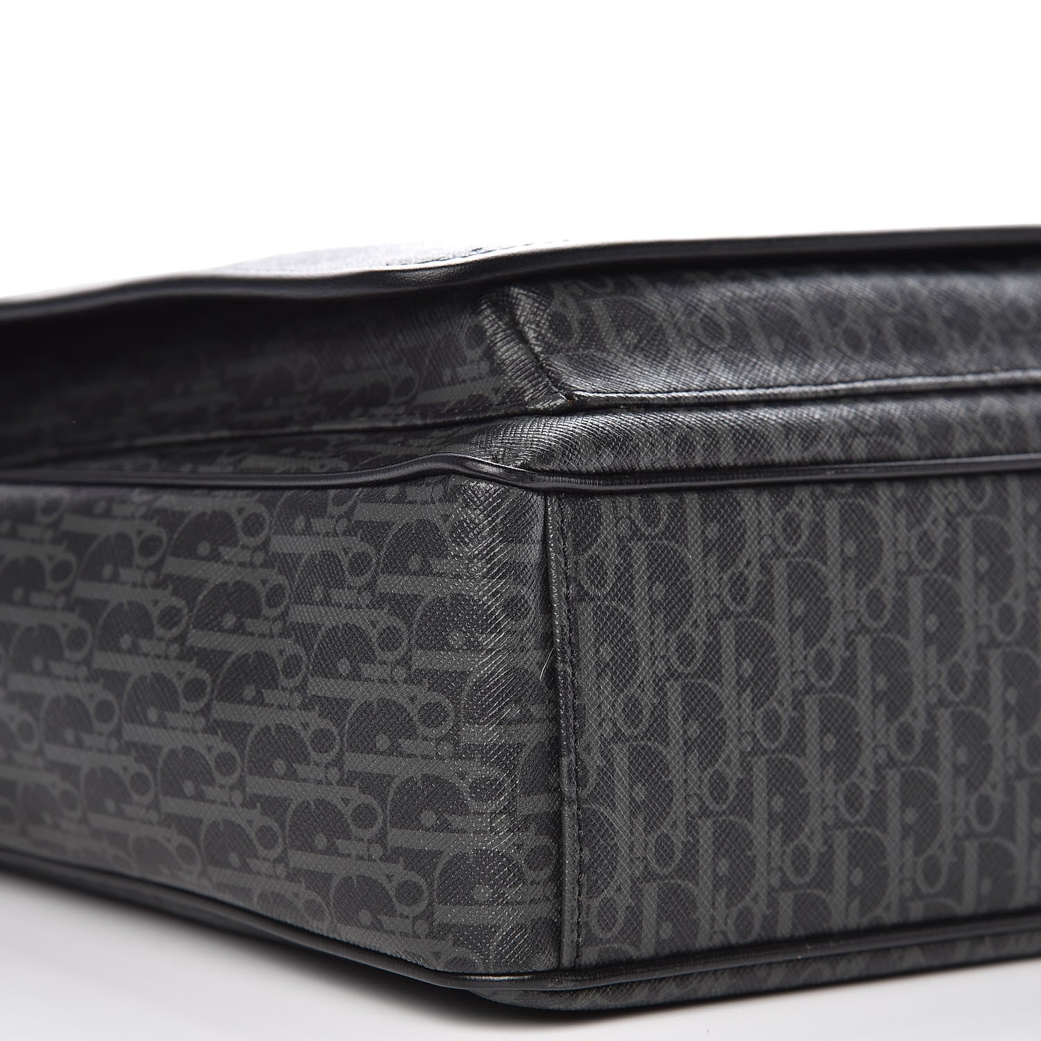 Christian Dior HOMME Monogram Coated Canvas Messenger Grise 8 of 9
