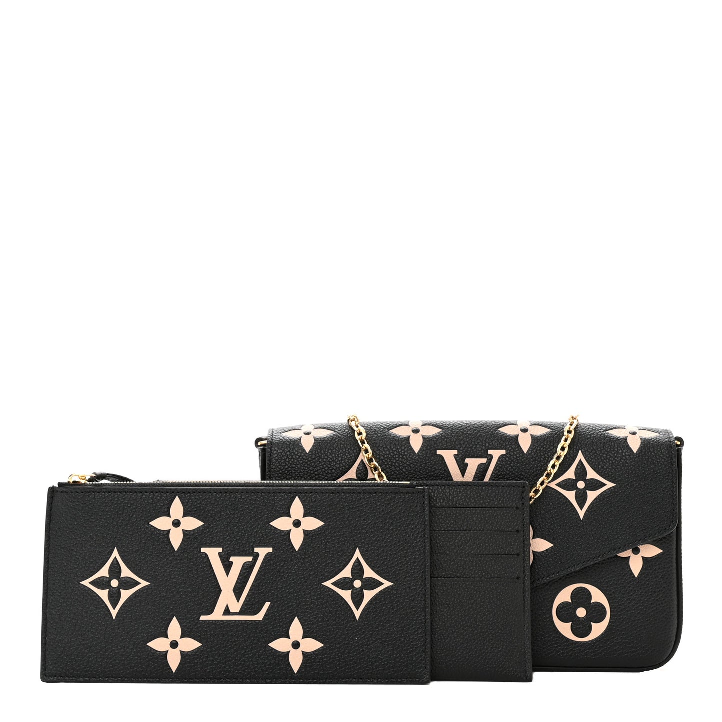 Empreinte Monogram Giant Felicie Pochette Black Beige
