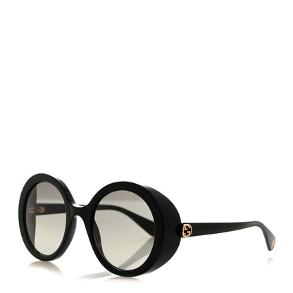 Gucci Acetate Round GG Sunglasses GG0367S Black 1 of 8