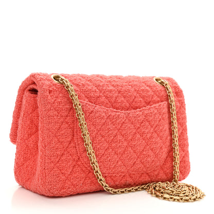 Chanel Wool Tweed Quilted 2.55 Reissue 225 Flap Coral 2 of 9