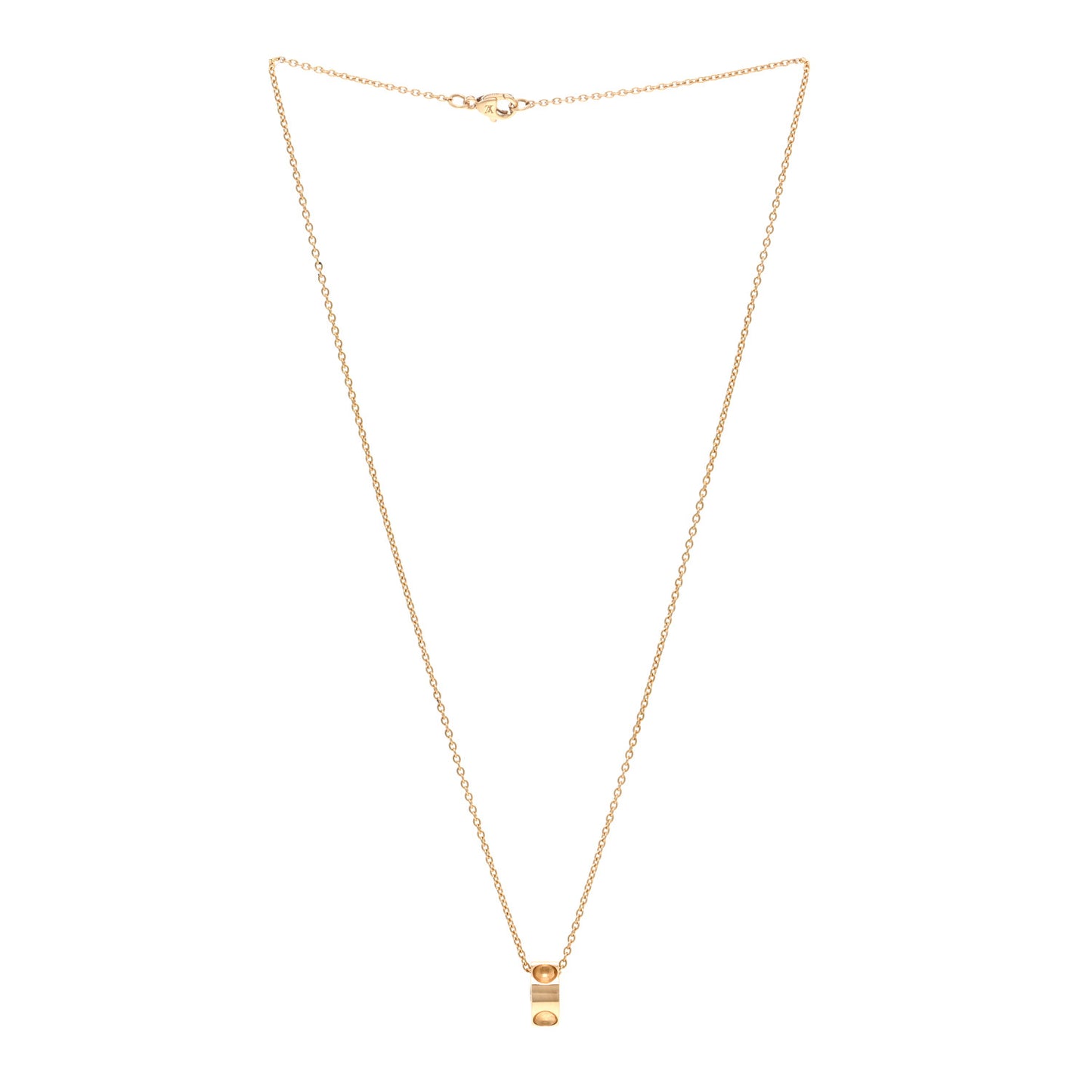 18K Yellow Gold Empreinte Pendant Necklace