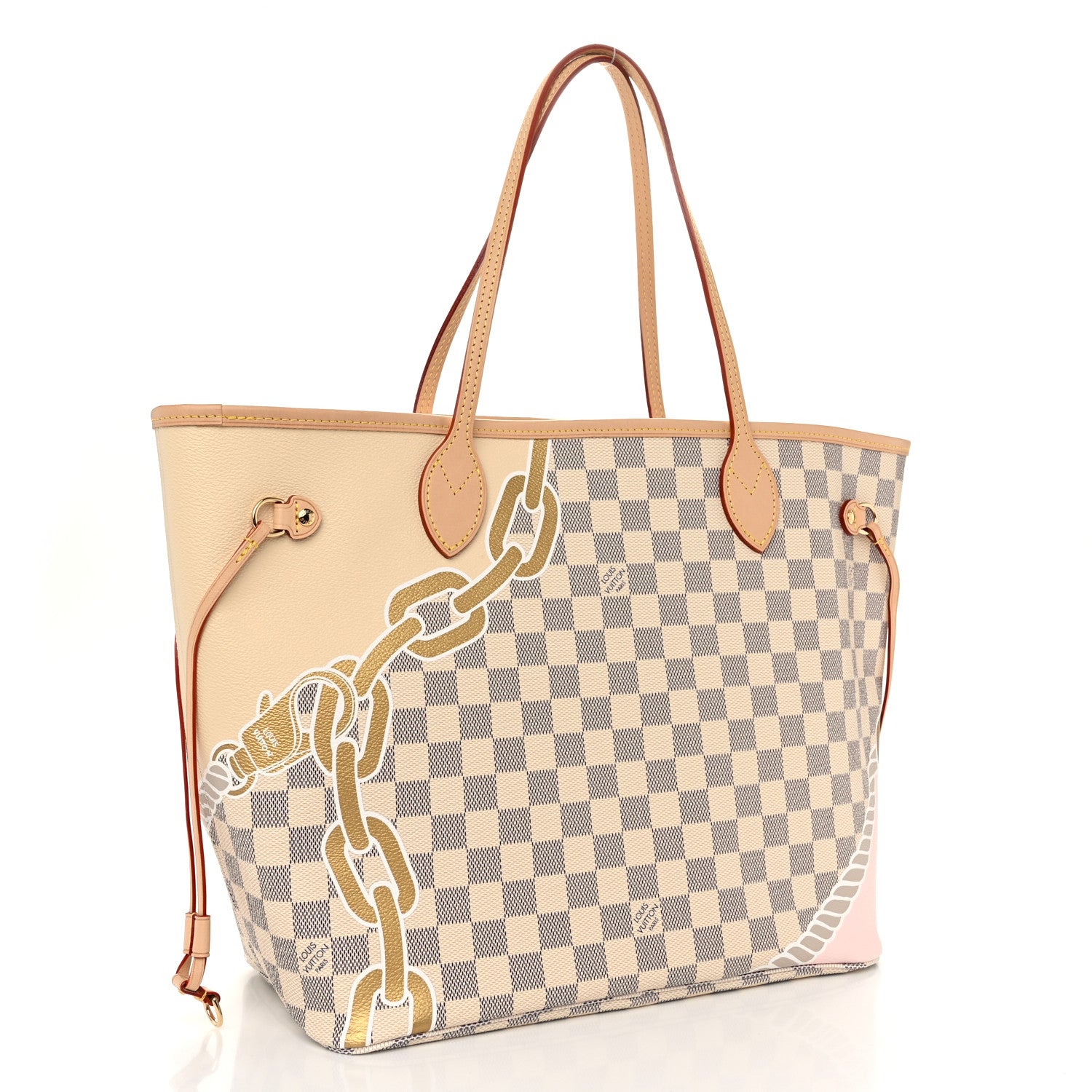 Louis Vuitton Damier Azur Nautical Neverfull MM 4 of 10