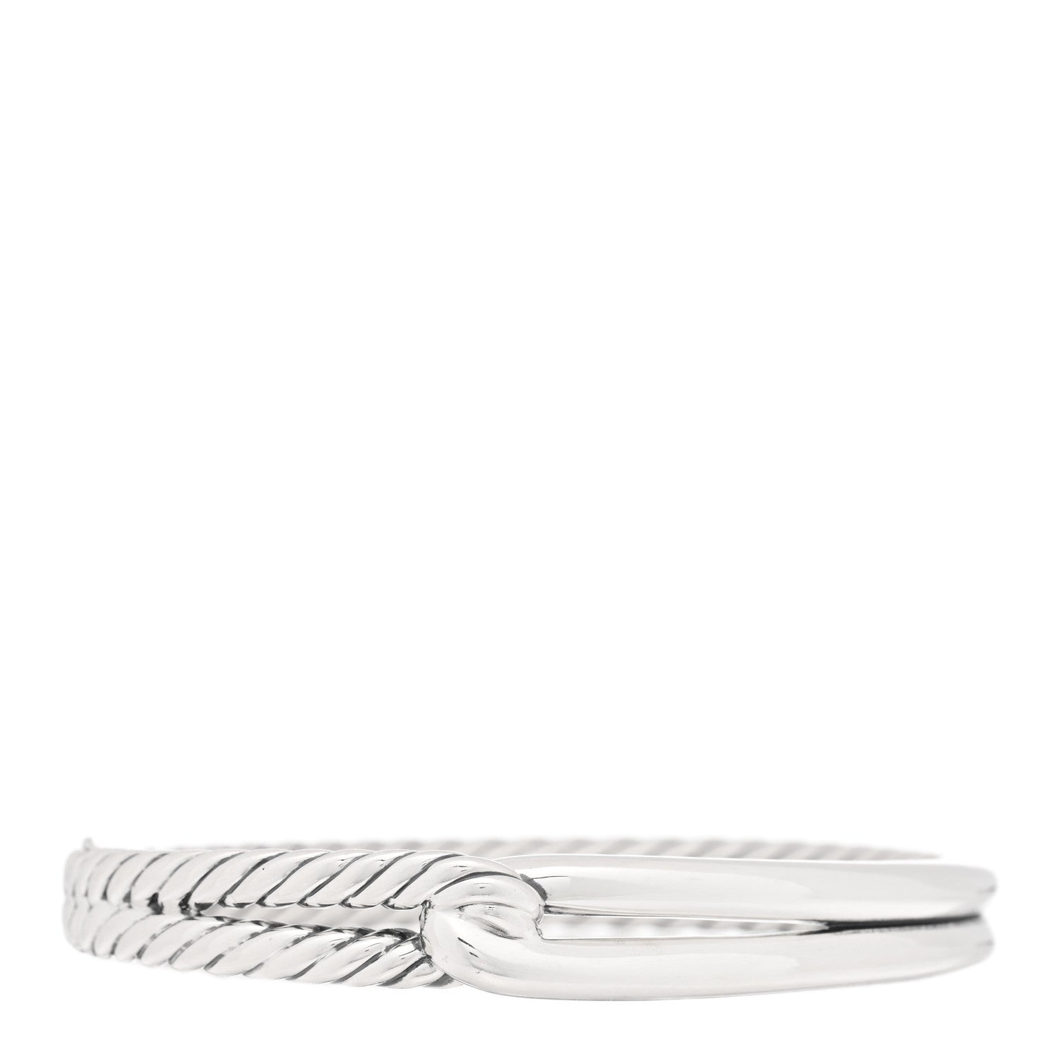 David Yurman Sterling Silver 10mm Single Loop Labyrinth Bracelet 1 of 3