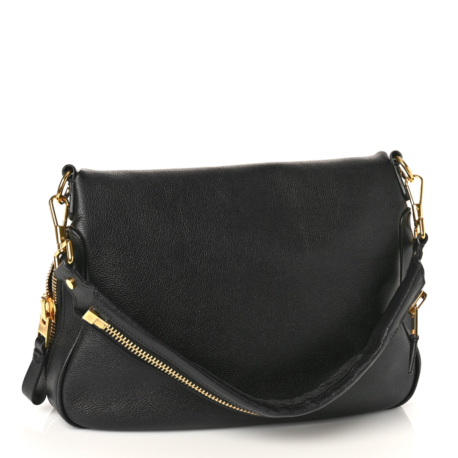Tom Ford Pebbled Calfskin Medium Jennifer Black 3 of 8