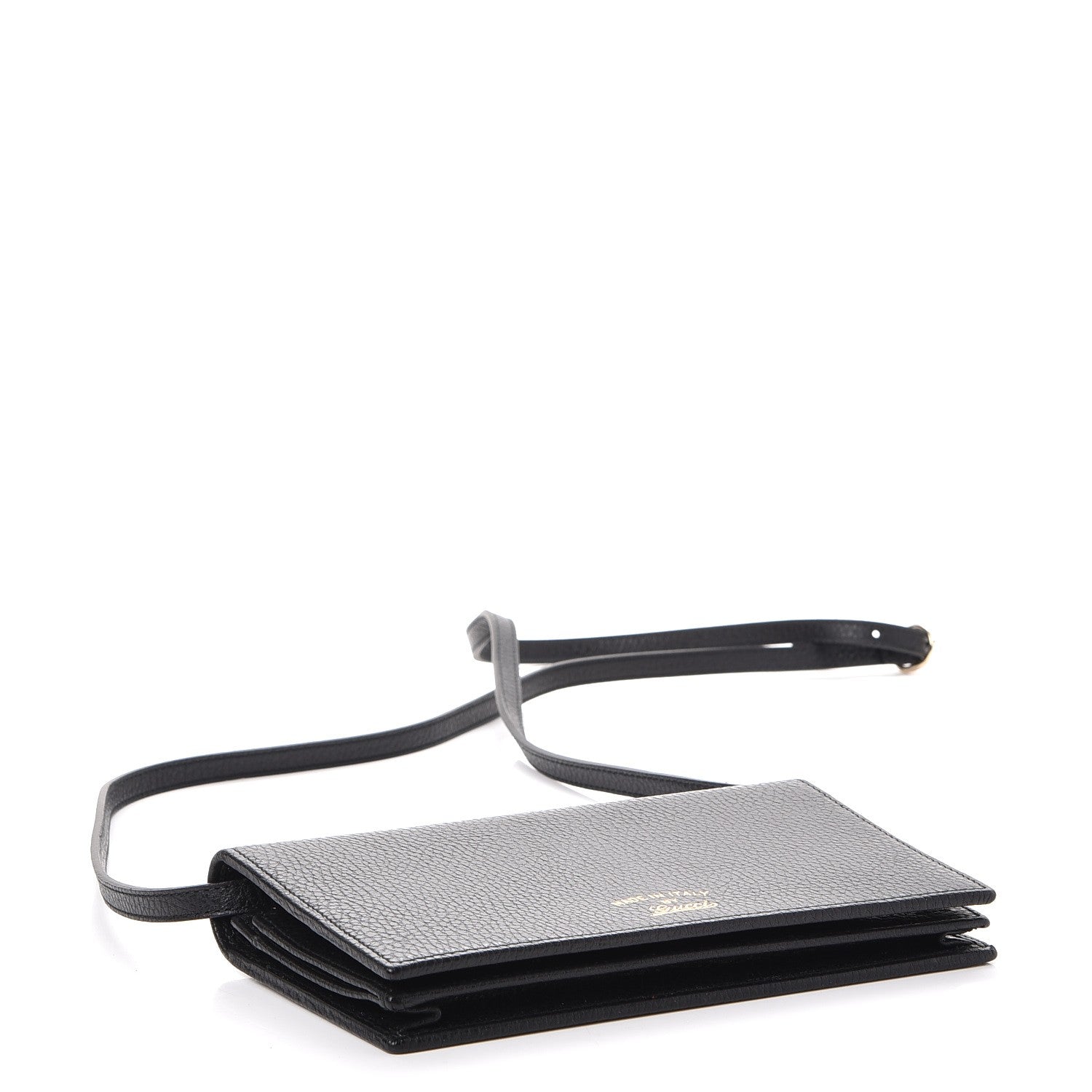 Gucci Dollar Calfskin Mini Swing Wallet Bag Black 4 of 9