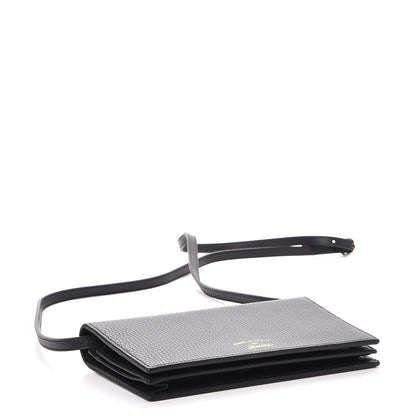 Gucci Dollar Calfskin Mini Swing Wallet Bag Black 4 of 9