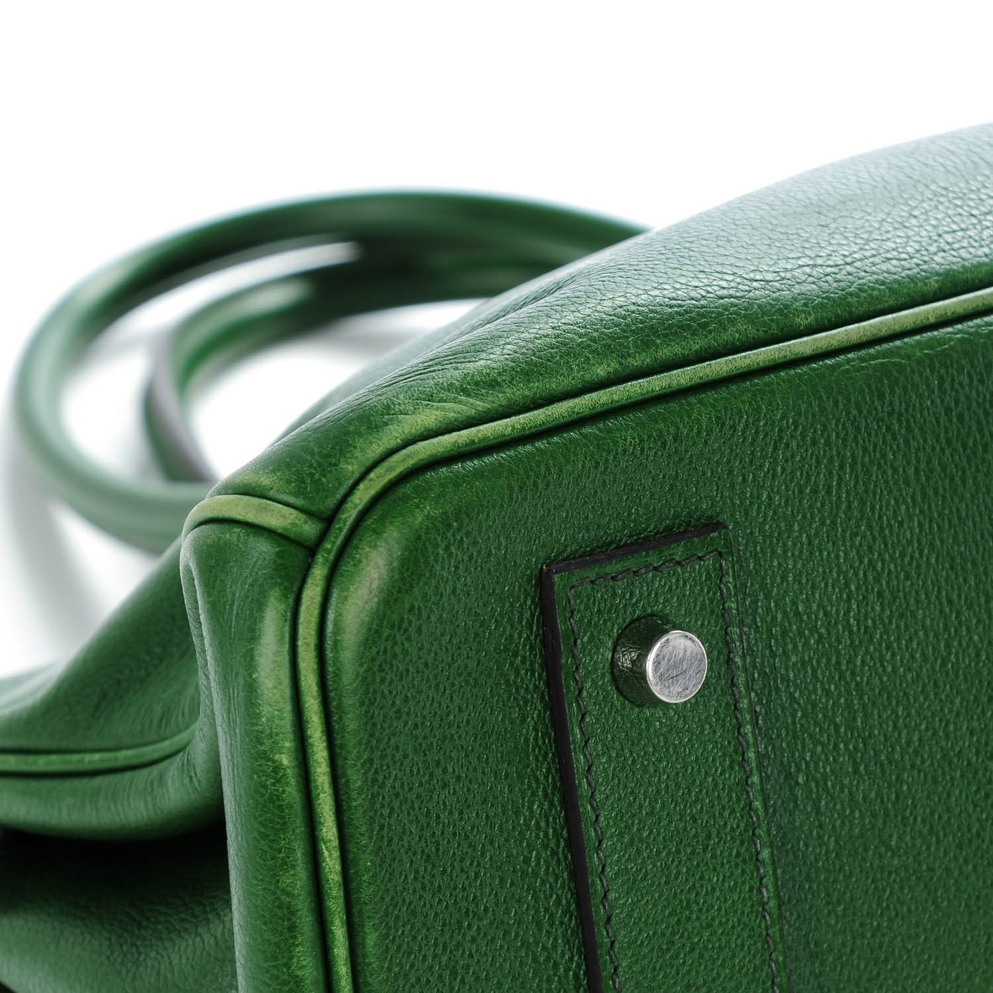 Evergrain JPG Shoulder Birkin II 42 Vert Laurier