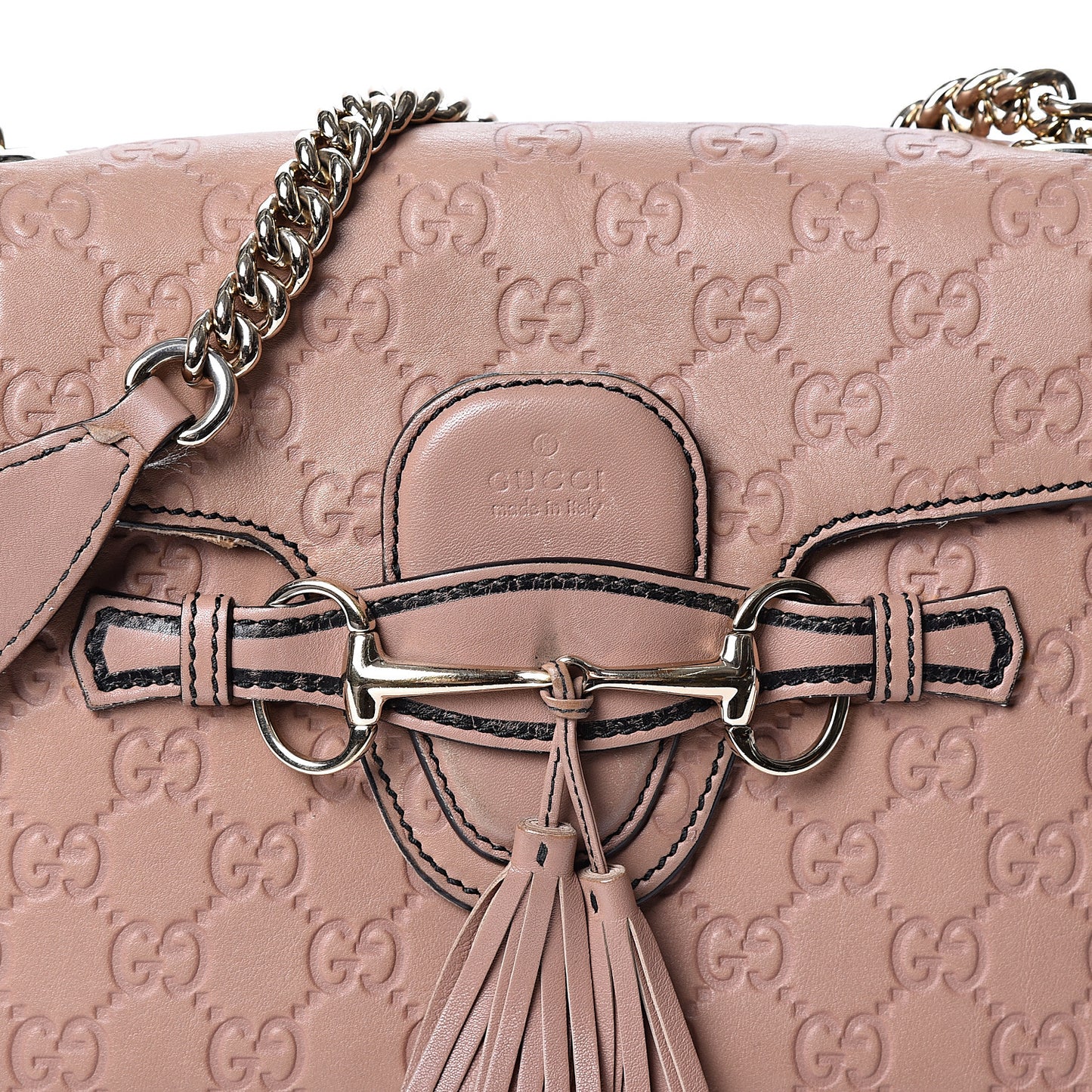 Guccissima Medium Emily Chain Shoulder Bag Camelia