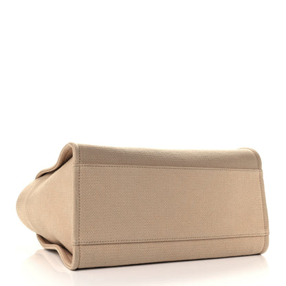 Chanel Mixed Fibers Medium Deauville Tote Beige 3 of 9