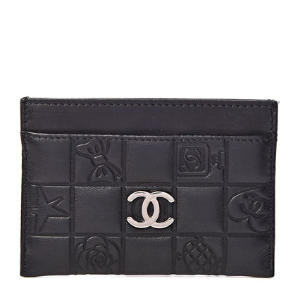 Chanel Lambskin Quilted Precious Symbols Card Holder Black 1 of 8