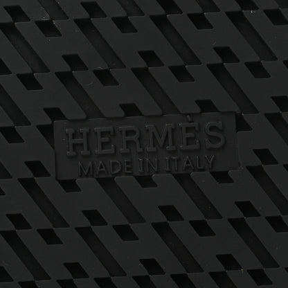 Hermes Calfskin Mens Takara Sandals 41 Black 6 of 8