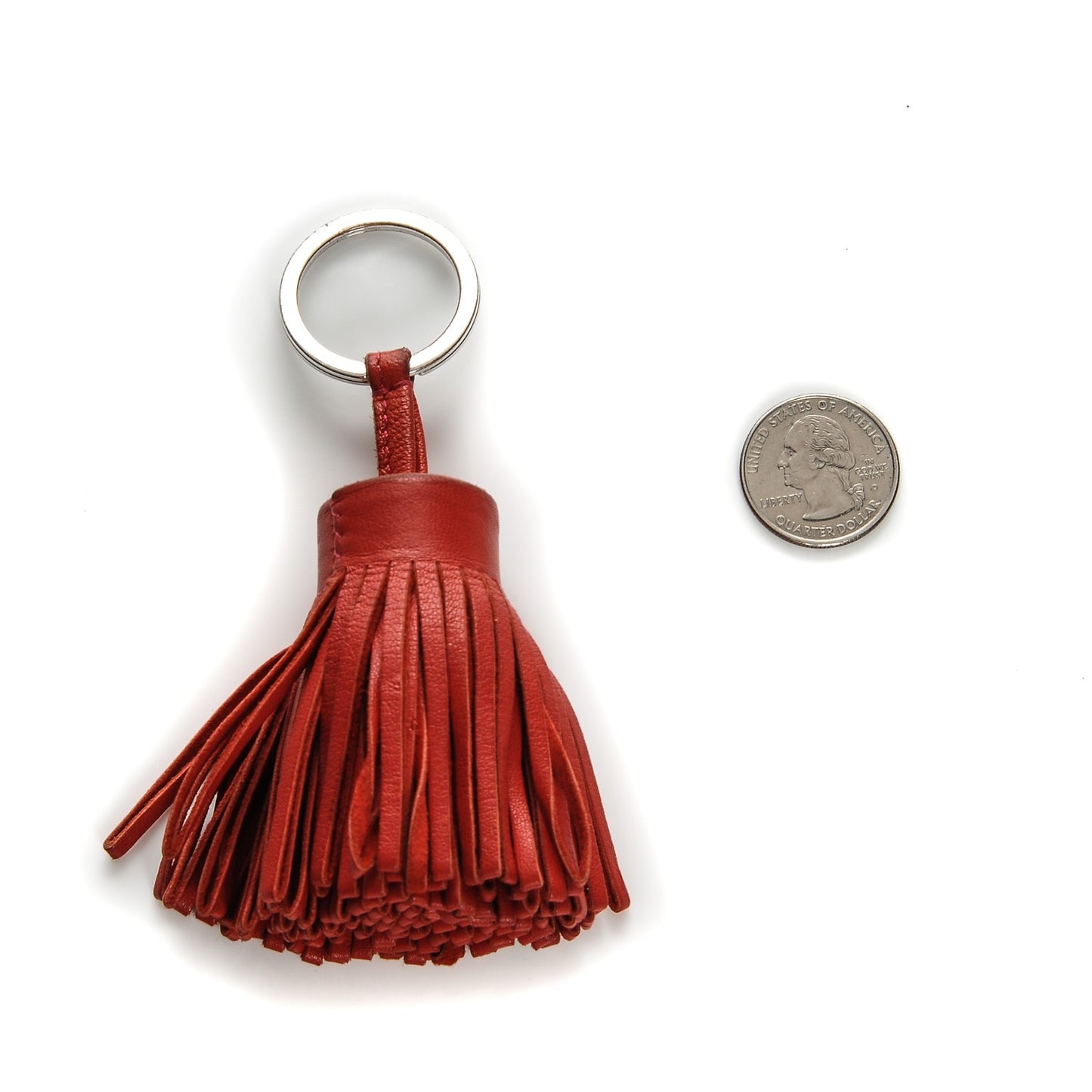 Lambskin Carmen Tassel Key Holder Rouge Casaque