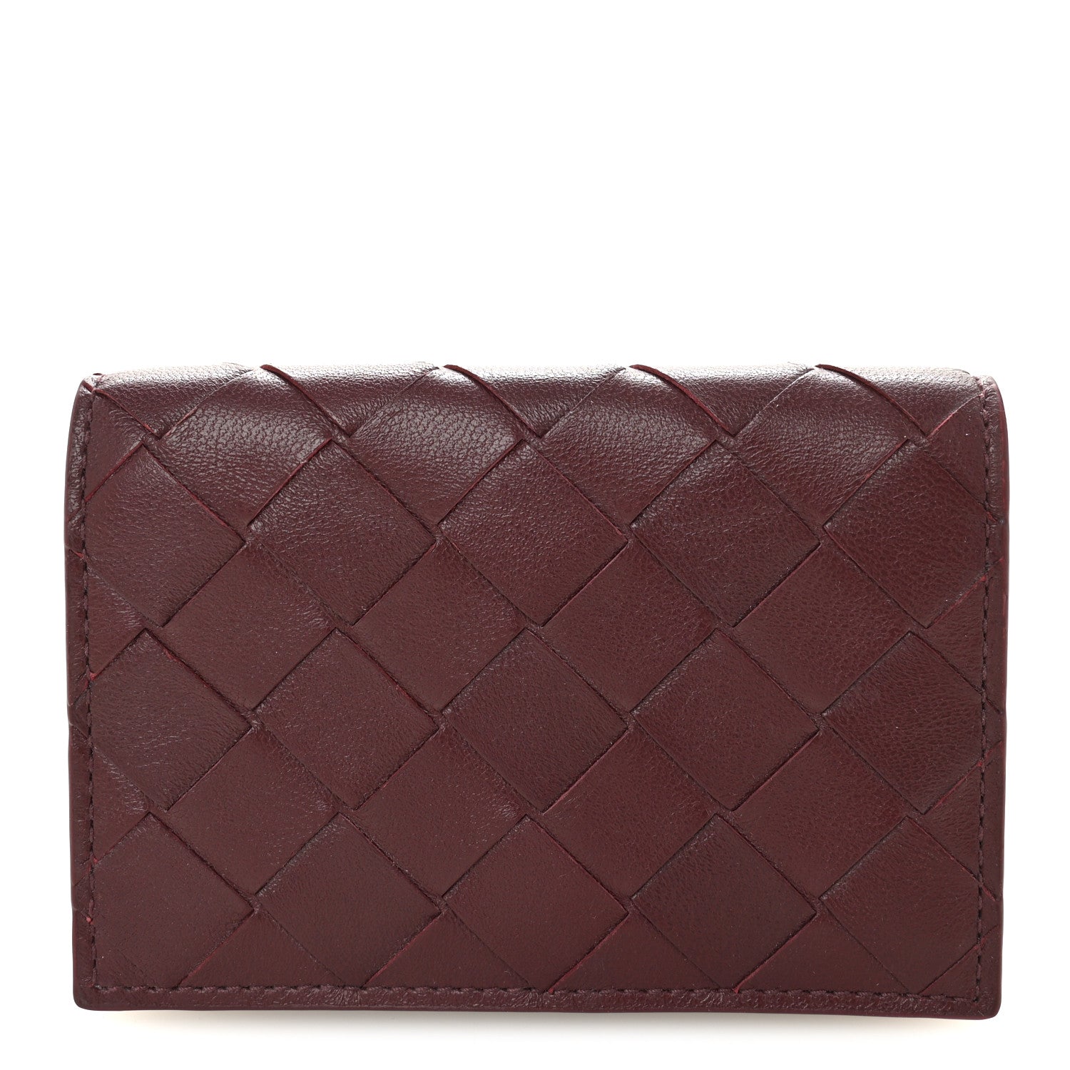 Bottega Veneta Nappa Intrecciato Card Holder Barolo 1 of 6