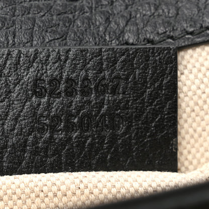 Gucci Dollar Calfskin Crystal Web Mini Dionysus Bamboo Top Handle Bag Black Black Diamond 7 of 10