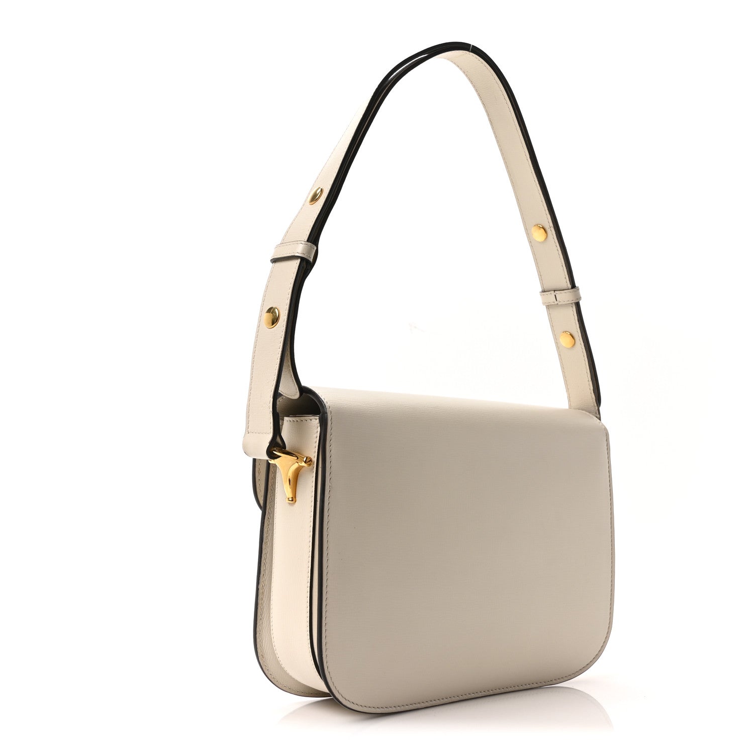 Gucci Azalea Calfskin Horsebit 1955 Shoulder Bag Mystic White 3 of 10