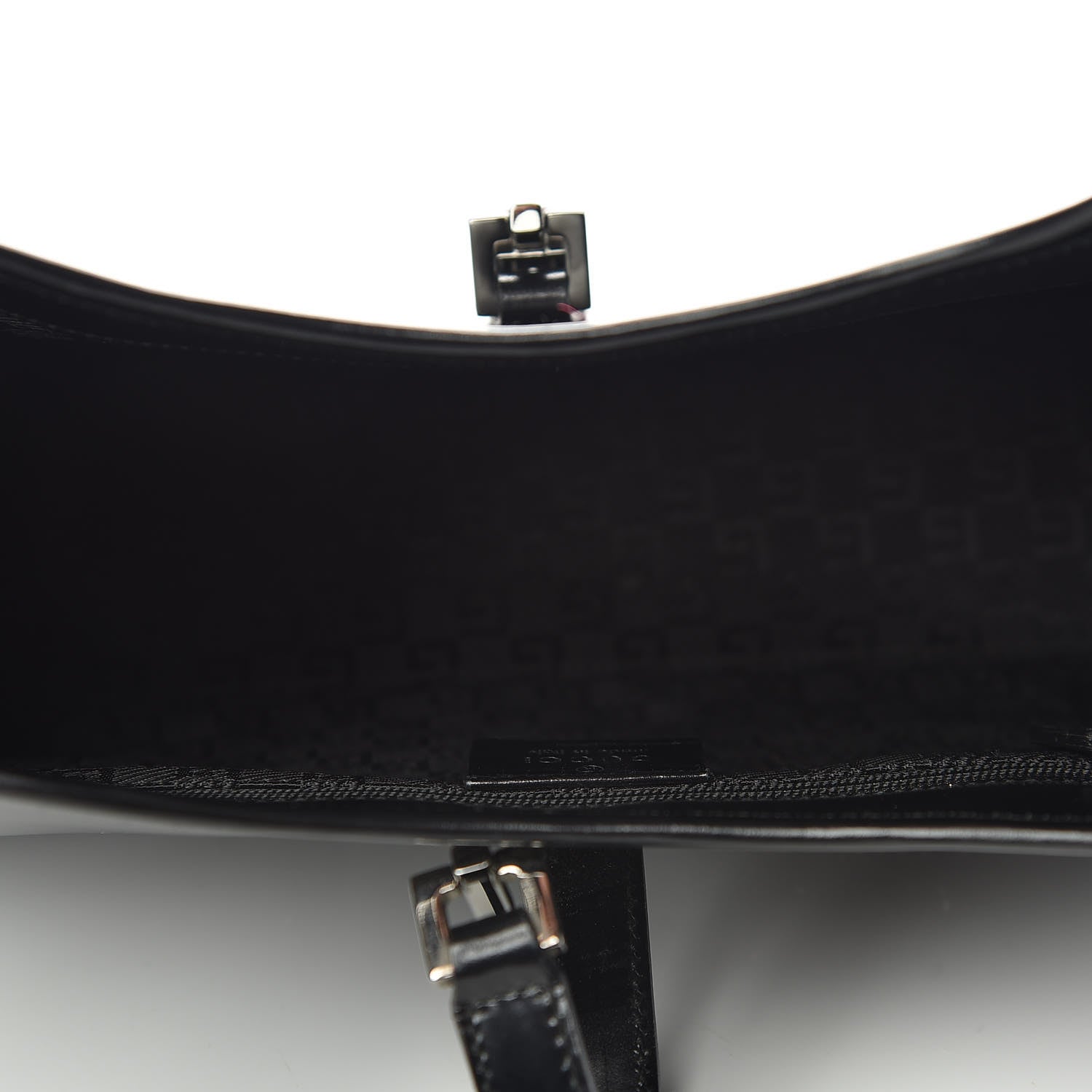 Gucci Calfskin Bardot Shoulder Bag Black 4 of 9