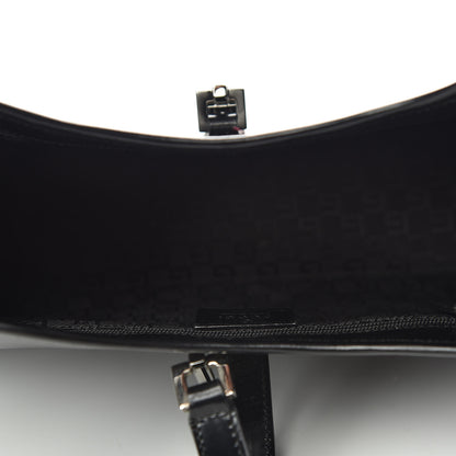 Gucci Calfskin Bardot Shoulder Bag Black 4 of 9