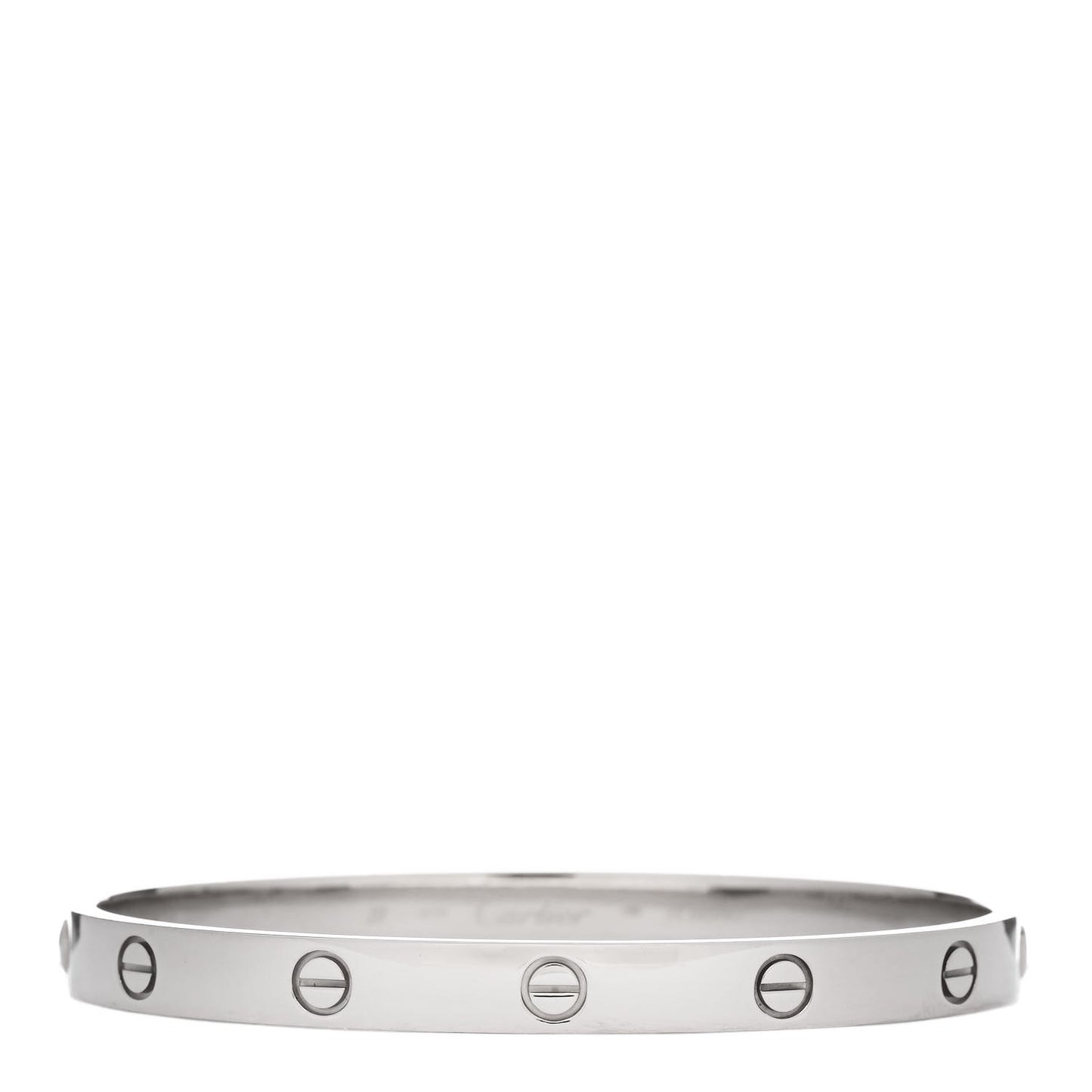 18K White Gold LOVE Bracelet 19