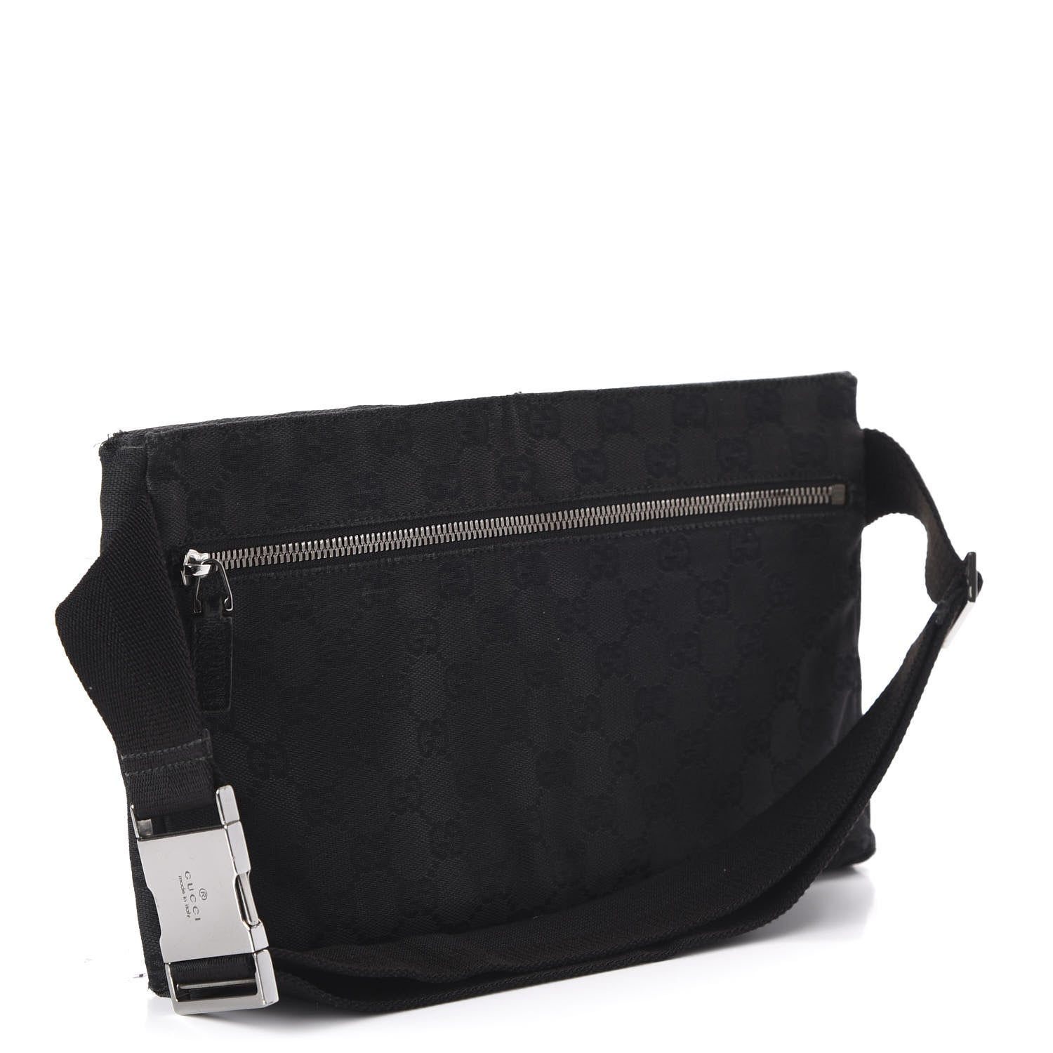 Gucci GG Monogram Double Pocket Belt Bag Black 3 of 11