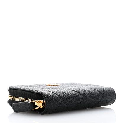 Chanel Caviar Quilted Zip Coin Purse Black 4 of 8
