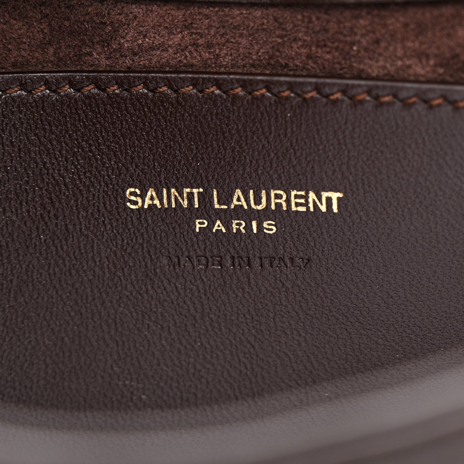 Saint Laurent Patent Calfskin Le 5 A 7 Mini Hobo Spicy Chocolate 6 of 10